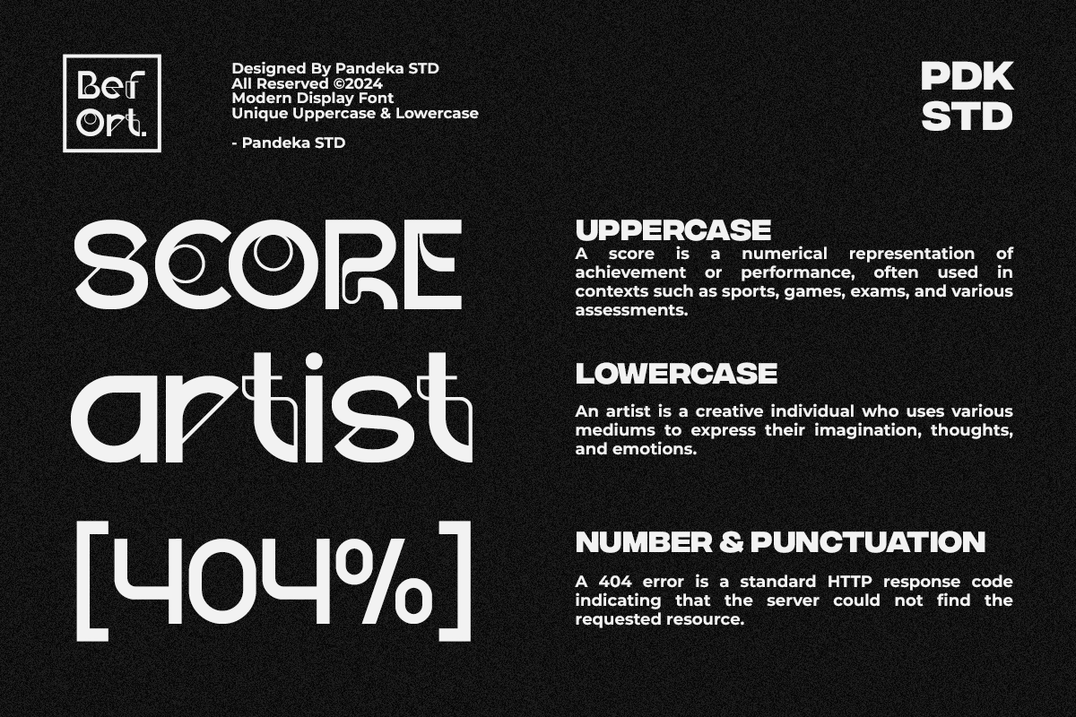 Befort - Futuristic Modern Display, a Sans Serif Font by Pandeka Studio (Photo 10 of 12)
