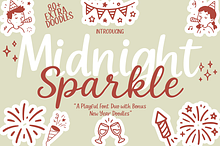 Midnight Sparkle – Festive Font Duo