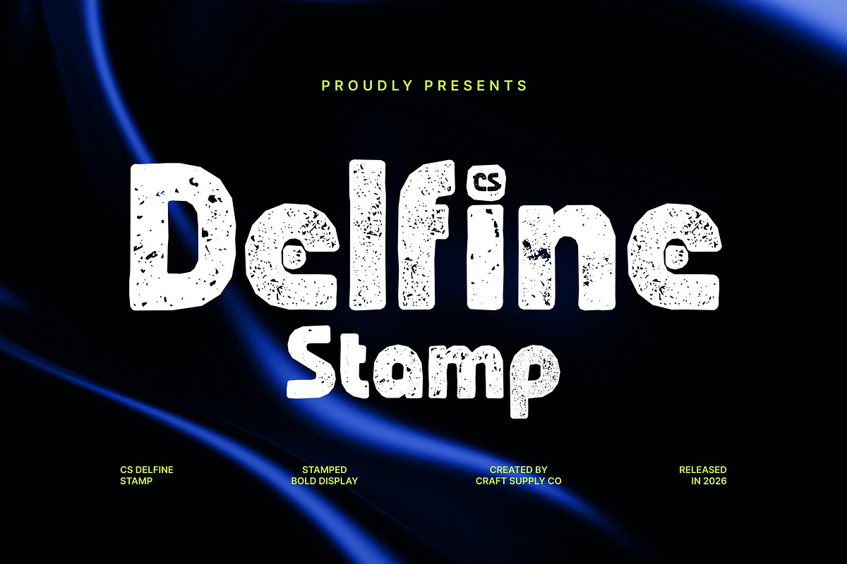 CS Delfine Stamp, a Sans Serif Font by Craft Supply Co. (Photo 1 of 8)