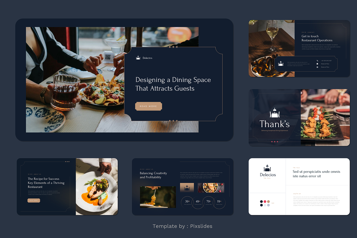Restaurant Food Powerpoint, a Presentation Template by Pixslides (Photo 6 of 7)