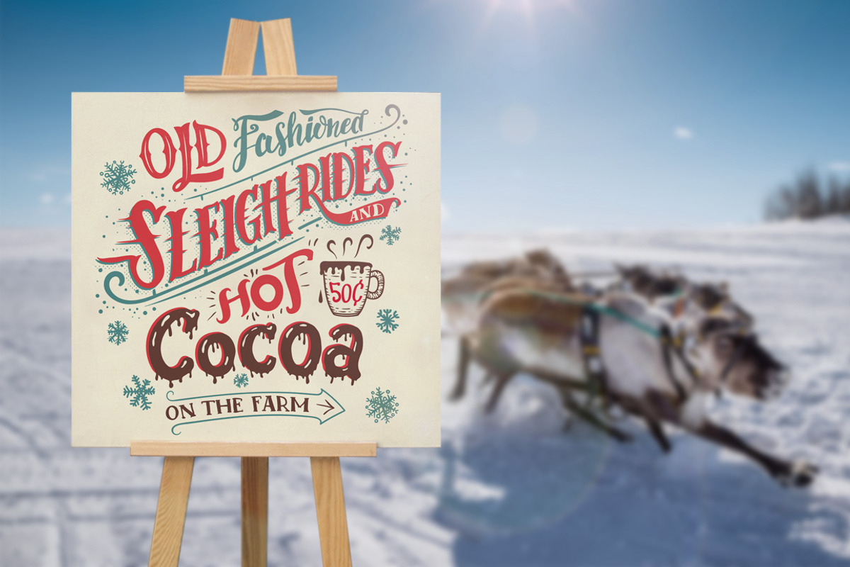 Hot Cocoa 5 Chalkboard Signs Set, an Object Graphic by Paul Lesser (Photo 6 of 6)