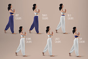 Wide Leg Pants Mockups and Top Yoga, a Bottom Mockup by Grow Design Craft Studio (Thumbnail 3 of 7)