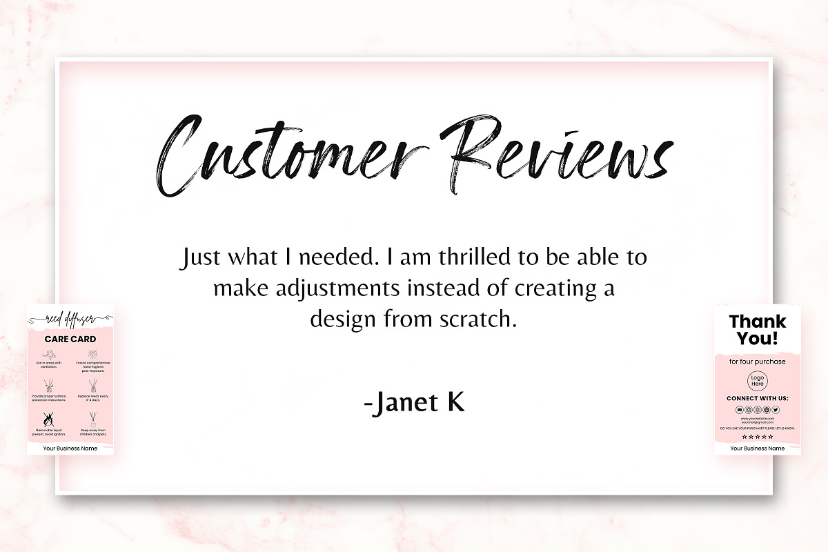 Printable Reed Diffuser Care Card, a Templates & Theme by Snapybiz (Photo 8 of 11)