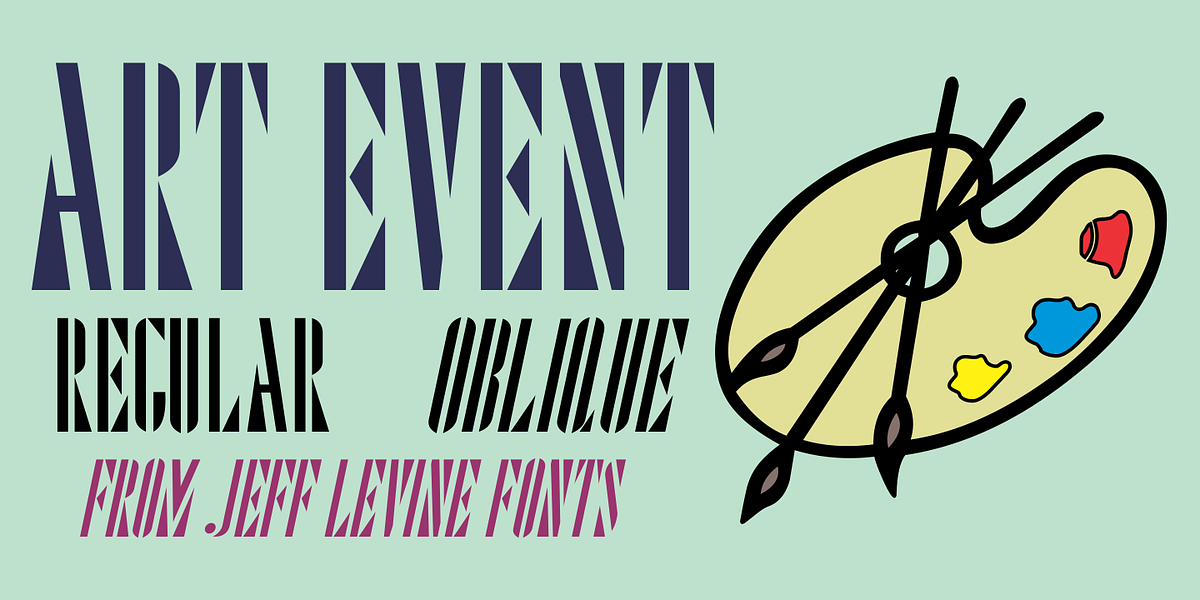 Art Event JNL, a Font by Jeff Levine Fonts (Photo 1 of 5)