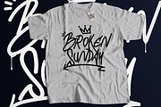Broken Sunday - Stylish Graffiti, a Font by figuree studio (Thumbnail 6 of 8)