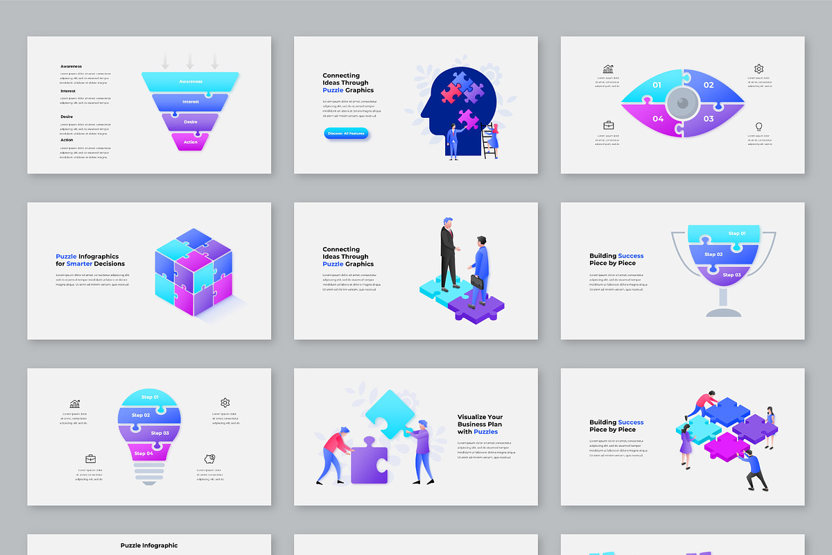 Animated Puzzle Infographic Slides, a Presentation Template by Abert (Photo 9 of 10)