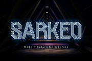 Sarkeo | Modern Futuristic Font, a Symbol Font by Sealoung (Thumbnail 1 of 8)