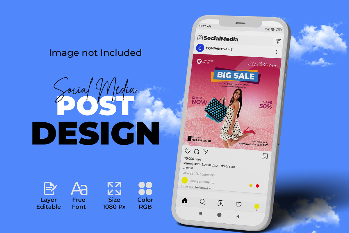 Product Sale Social Media Post, a Social Media Template by designSultan (Photo 3 of 4)