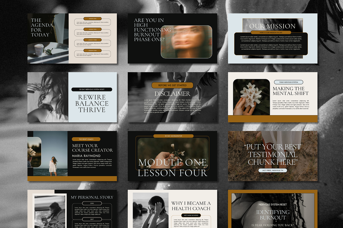 Canva Slide Deck Moody + Modern, a Presentation Template by Solana Creative Co. (Photo 3 of 10)