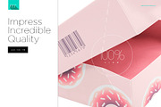 Donuts Box Mock-up, a Product Mockup by Mocca Mockups Store (Thumbnail 5 of 5)