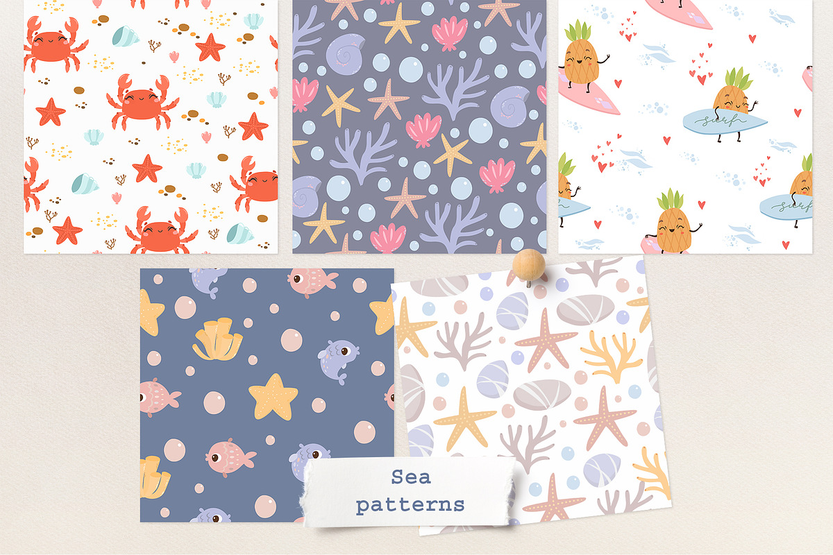 Kids patterns. Bundle patterns., a Pattern Graphic by Lesya Skripak (Photo 14 of 15)