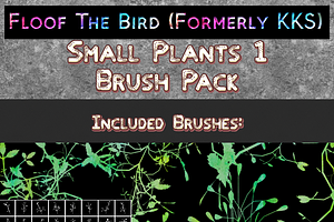 Small Plant 1 brush set by FloofTB