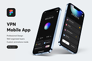 VPN App | Mobile App UI Kit, an UI Kit Template by yoframe (Thumbnail 1 of 5)