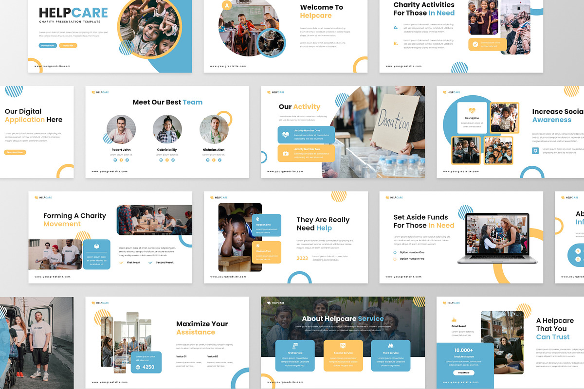 Helpcare - Charity Keynote Template, a Presentation Template by MtvtdArt (Photo 6 of 6)