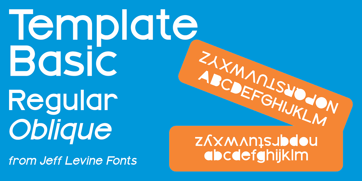 Template Basic JNL, a Sans Serif Font by Jeff Levine Fonts (Photo 1 of 5)