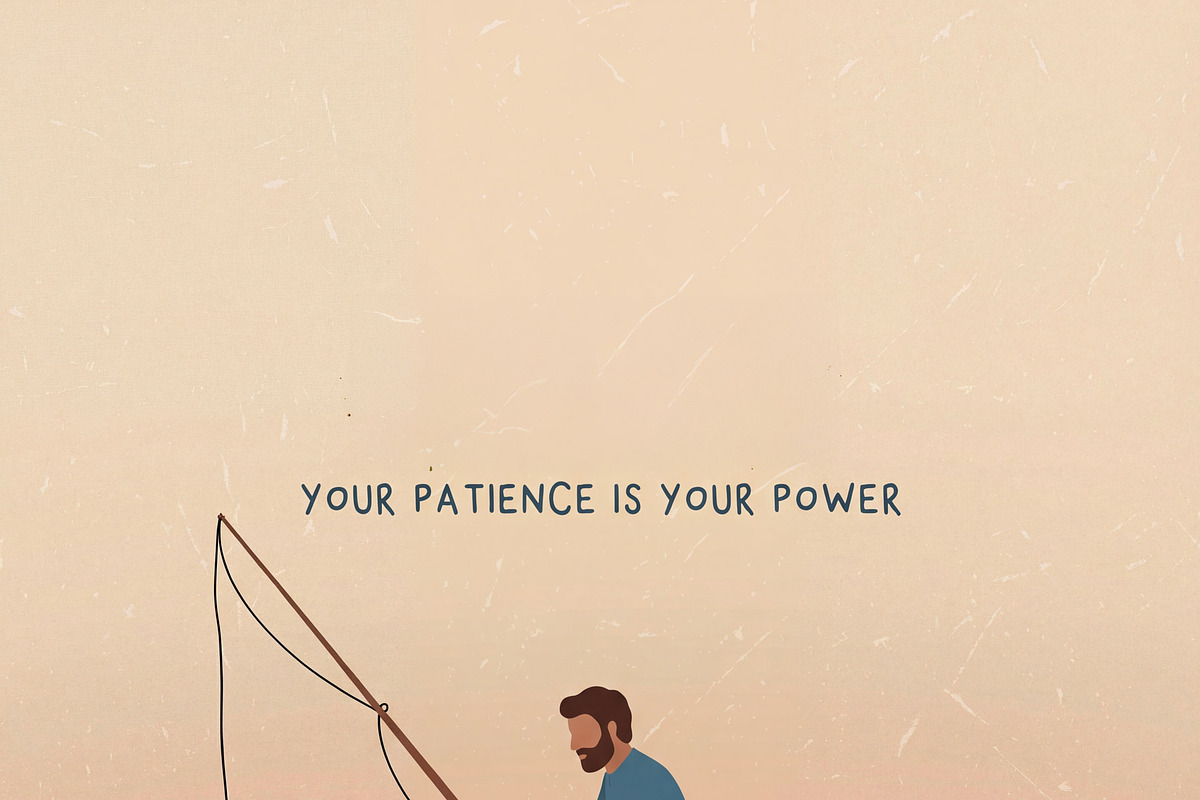 Fisherman Motivational Illustration, a Person Illustration by Virgo Studio
