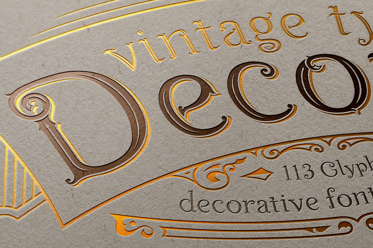 Decorus - Layered Font & Ornaments preview 2