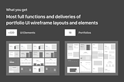 UI UX Design Portfolio Wireframe, a Wireframe Template by RedRiver Studio (Thumbnail 3 of 6)