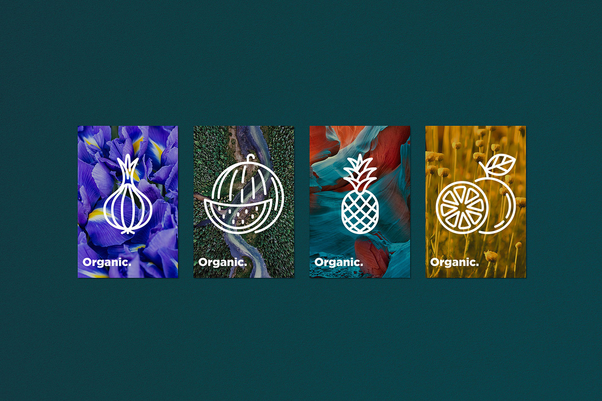 Organic | 25 Thin Line Icons, an Outline Icon by Alex Blogoodf (Photo 12 of 15)