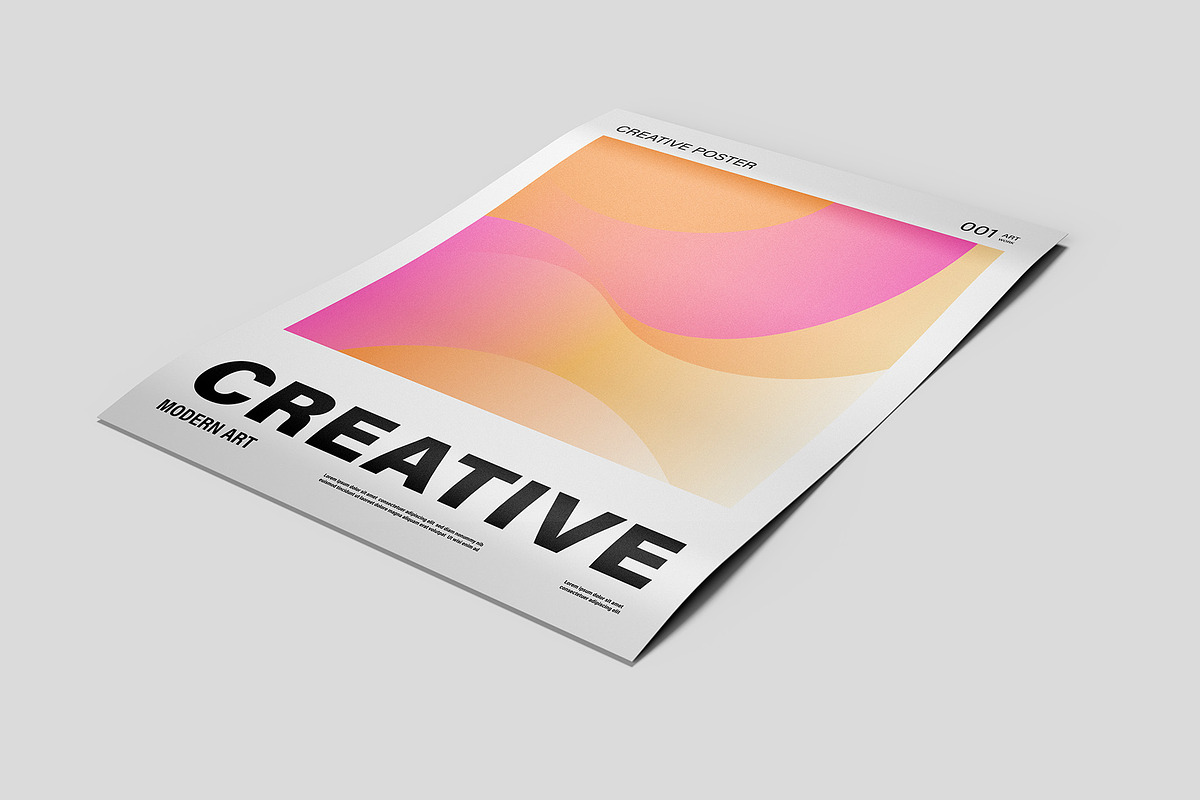Paper Poster Mockups - 12 views, an Advertising Mockup by Illusiongraphic (Photo 3 of 28)