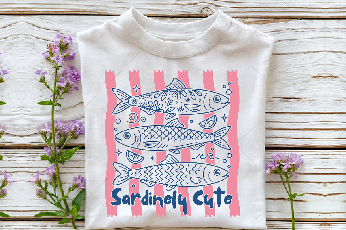 Sardinelly Cute Fish PNG, a Seasonal Illustration by OK Design (Photo 2 of 5)