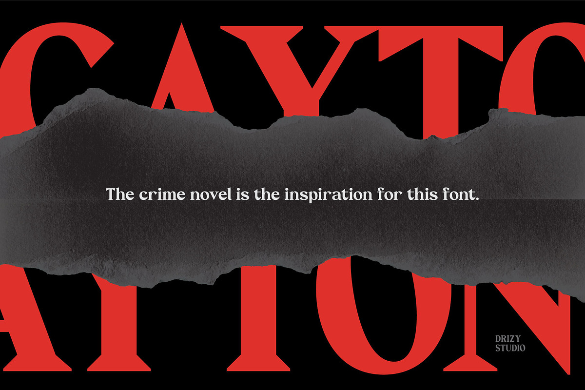 Cayton - Vintage Sharp Serif Font, a Serif Font by Drizy (Photo 2 of 9)