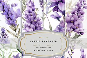 FAERIE LAVENDER. Bundle Of 8