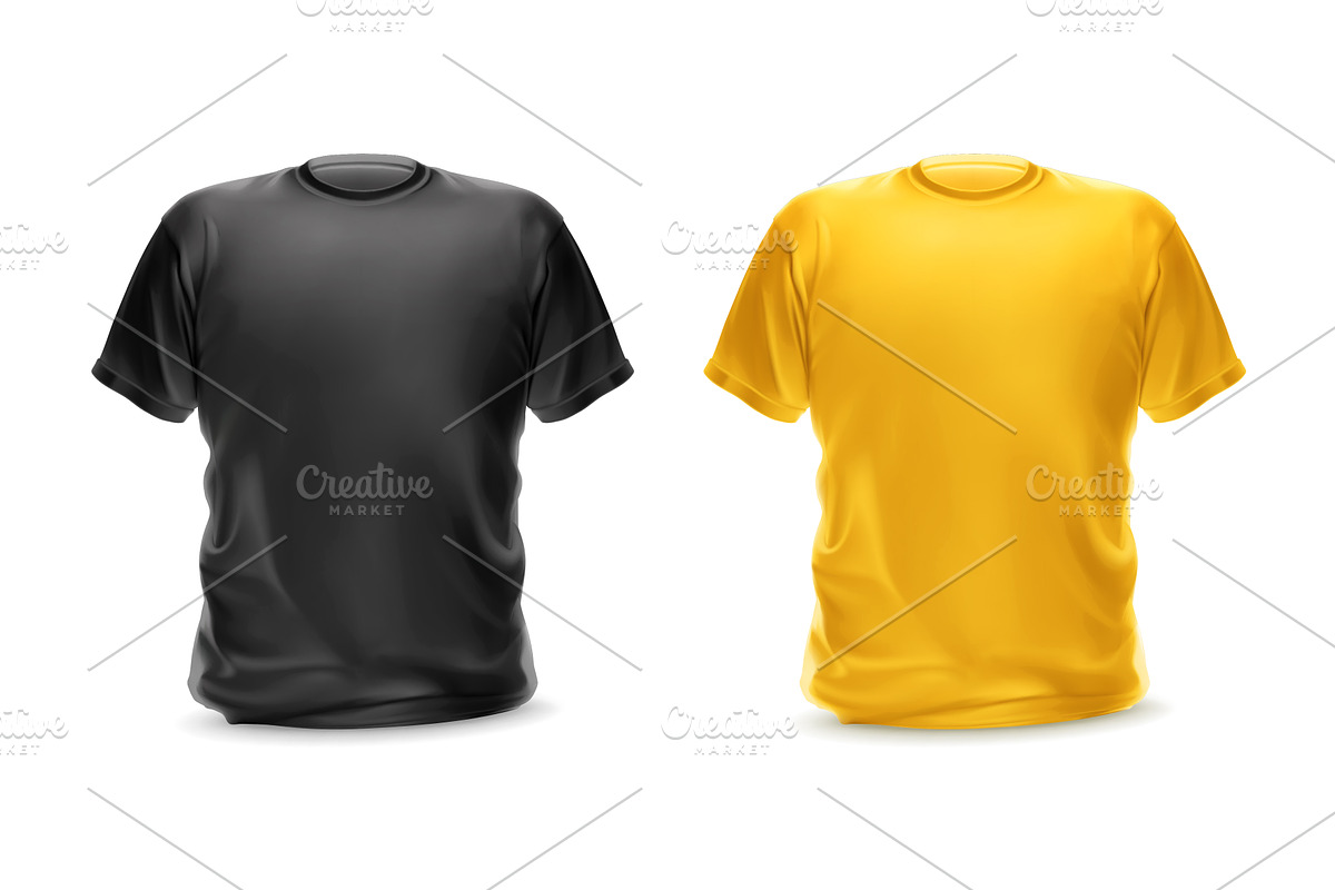 Black and yellow t-shirts, an Illustration by Allevinatis Studio