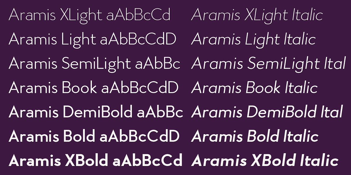 Aramis, a Sans Serif Font by Wiescher-Design (Photo 3 of 6)