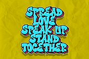 Thorm Block - Graffiti Font, a Blackletter Font by figuree studio (Thumbnail 2 of 8)
