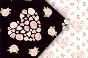 Floral Hearts Clipart & Patterns, a Decorative Illustration by Valin Malin (Thumbnail 7 of 16)