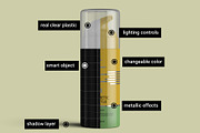 Airless Pump Cosmetic Bottle Mockup, a Cups & Container Mockup by Digitalphaser (Thumbnail 2 of 5)