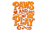 Paws and Play Retro Pet Lover Print, a Background Graphic by LaseredNinja (Thumbnail 1 of 7)
