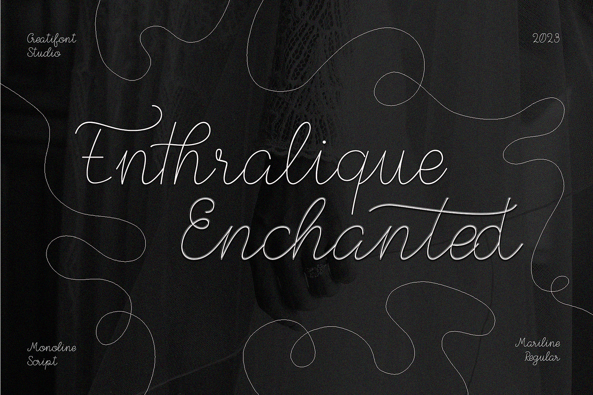 CF Mariline - Monoline Script, a Script Font by Indotype Foundry (Photo 10 of 10)