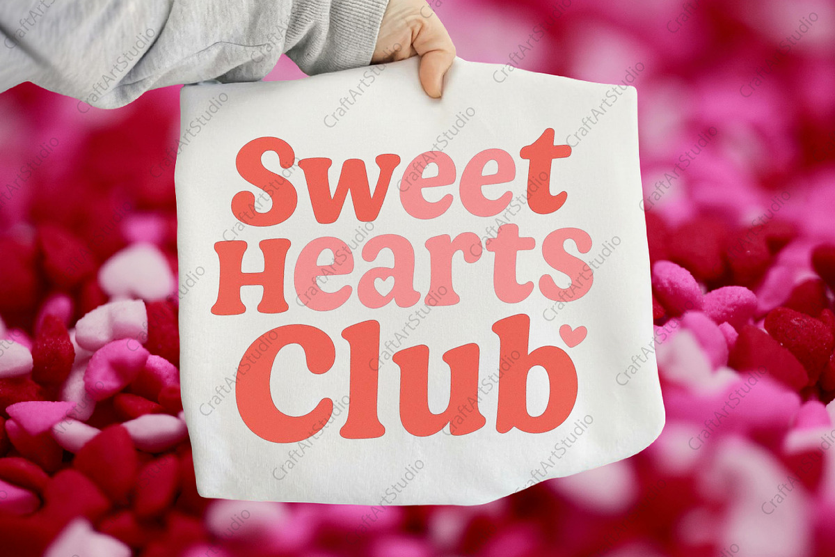 Valentine Sweet Hearts Club PNG, an Illustration by CraftArtStudio (Photo 1 of 4)
