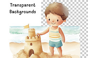 Summer Activities Kids Clipart, an Illustration by PassionPNGcreation (Thumbnail 5 of 9)