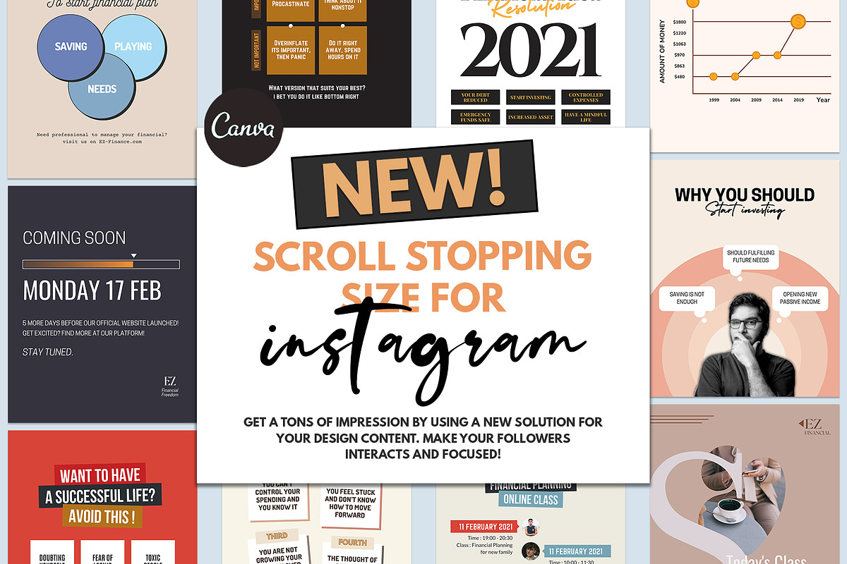 Financial Planning Instagram CANVA, a Social Media Template by Analogi Studio (Photo 21 of 24)