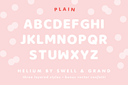 Helium, A Balloon Letter Font, a Font by Leslie Ray (Thumbnail 4 of 7)