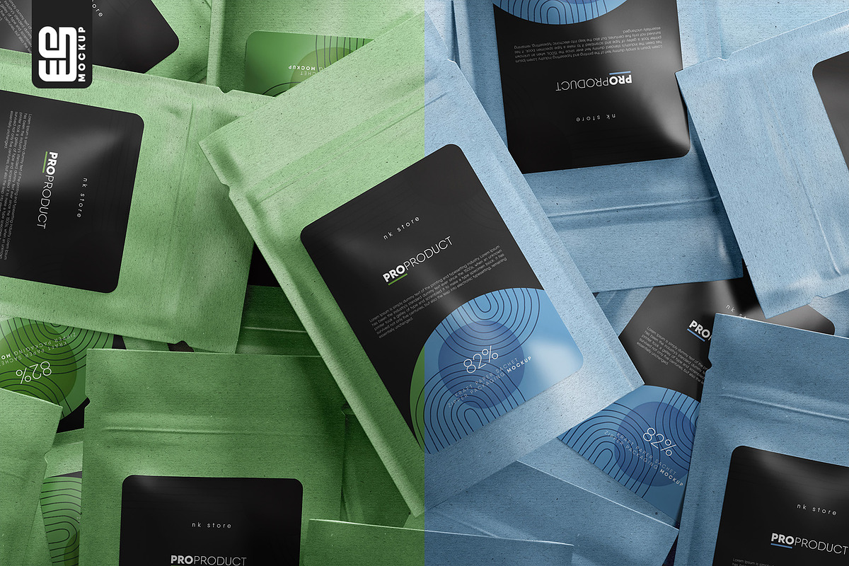 Kraft Paper Sachet Packaging Mockup, a Packaging Mockup by SD Mockup (Photo 4 of 6)