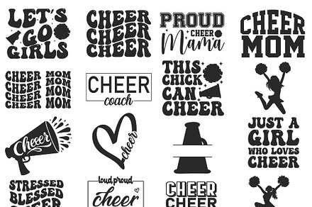 Cheer Mom Era SVG Bundle, an Object Graphic by Digi_Design_World