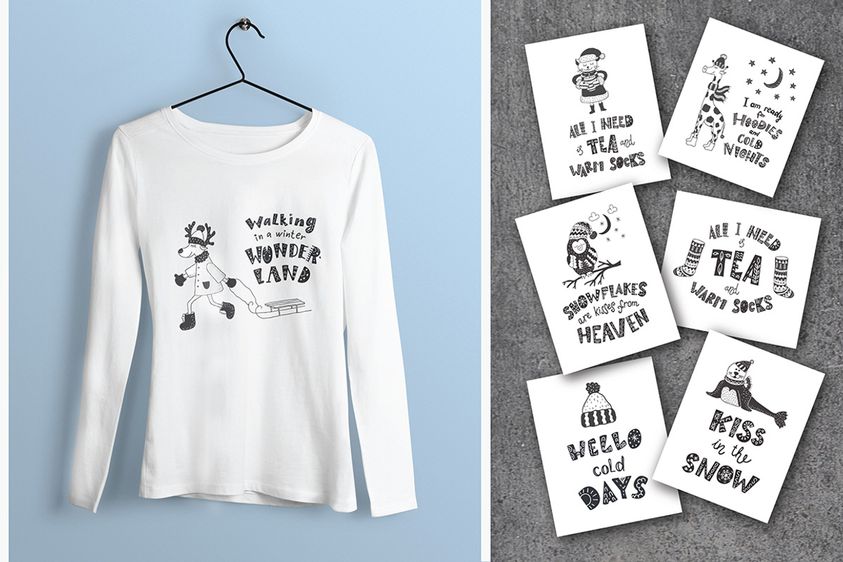 Сool CHRISTMAS Bundle., a Seasonal Illustration by Designwork (Photo 61 of 73)