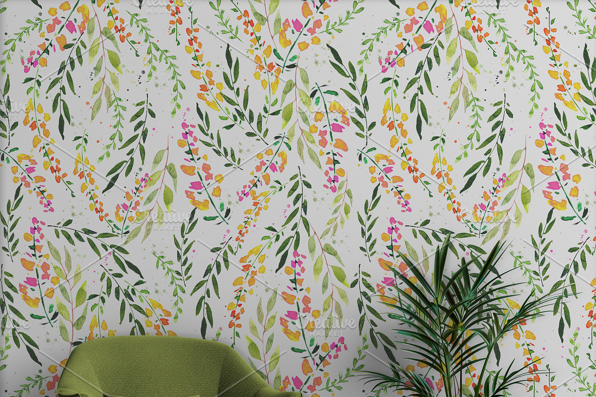 Wallpaper Mockup/ Chair Scene Psd, a Product Mockup by Nora Gad (Photo 7 of 10)