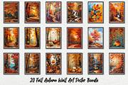 Fall Autumn Wall Art Poster Bundle, a Decorative Illustration by Genius Graph (Thumbnail 1 of 3)