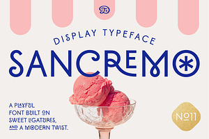 Sancremo – Playful Display Font