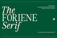 The Foriene Serif Font