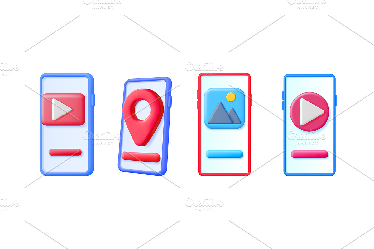 Digital smartphone screens, a Technology Illustration by Abscent