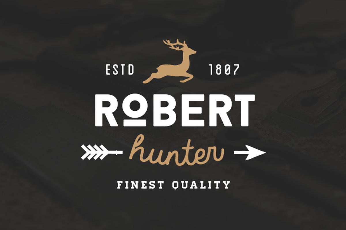 20 Vintage Logos & Badges Vol 01, a Branding & Logo Template by vuuuds (Photo 1 of 5)