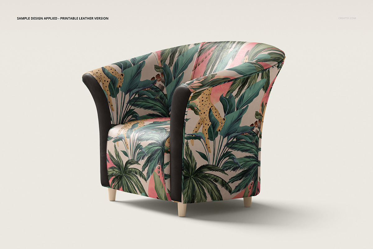 Tub Armchair Mockup Set, a Household Mockup by creatsy5 (Photo 9 of 11)