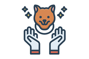 Pet care color icon, a Duotone Icon by Creative priyanka