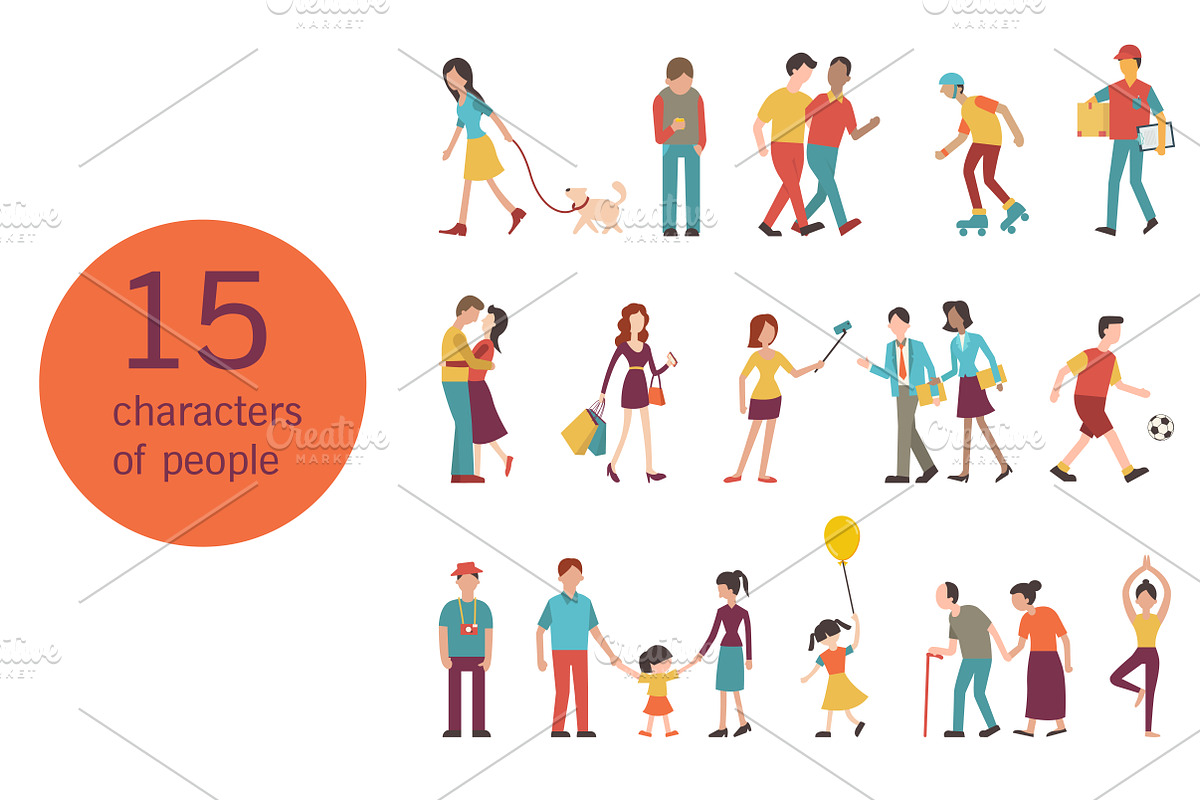 People in lifestyle, a Person Illustration by Smiley Creative